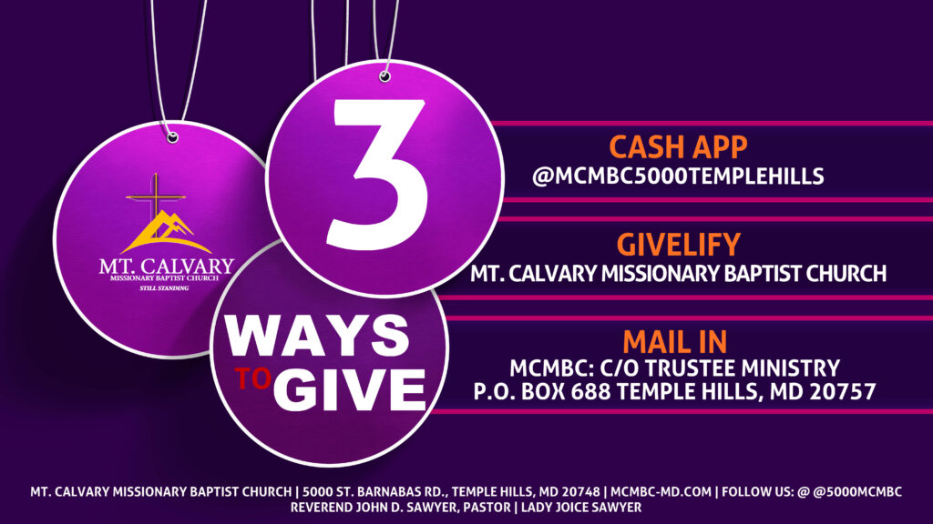 3 ways to give at MCMBC